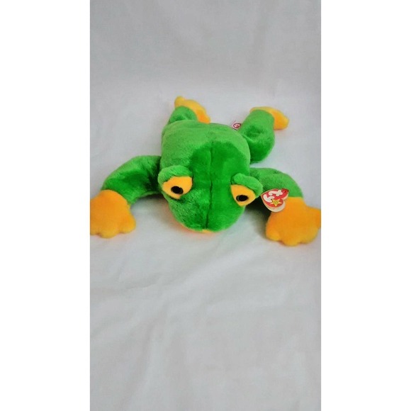 Ty Smoochy The Frog Green Stuffed Animal Toy - Picture 1 of 4